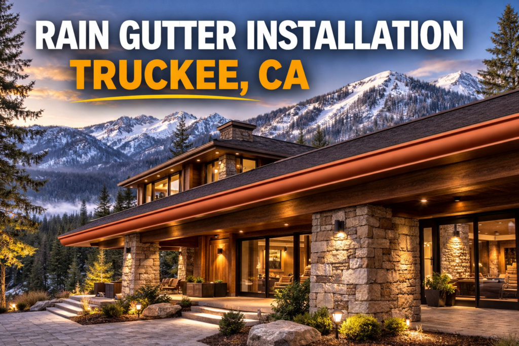 rain gutter installion